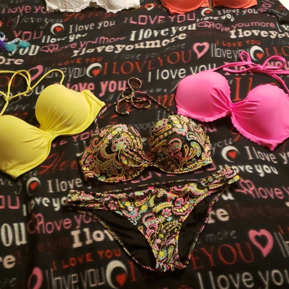 Victoria Secret 4pc 34DD/MEDIUM bikini